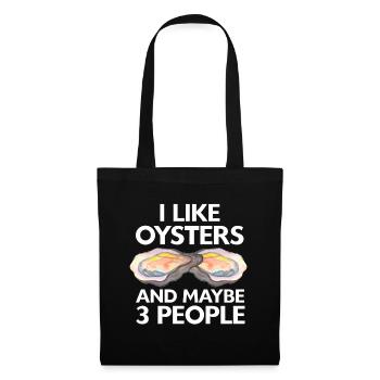 Cadeau amateur de fruits de mer fruits de mer - Sac en tissu - noir - Devant