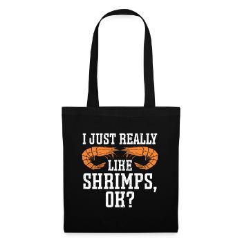 Cadeau amateur de fruits de mer fruits de mer - Sac en tissu - noir - Devant