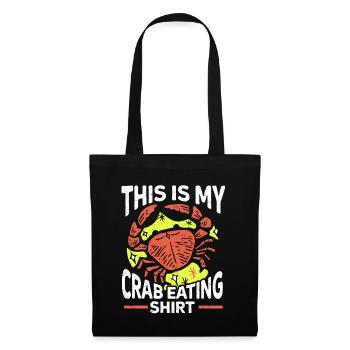 Cadeau amateur de fruits de mer fruits de mer - Sac en tissu - noir - Devant