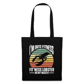 Cadeau amateur de fruits de mer fruits de mer - Sac en tissu - noir - Devant