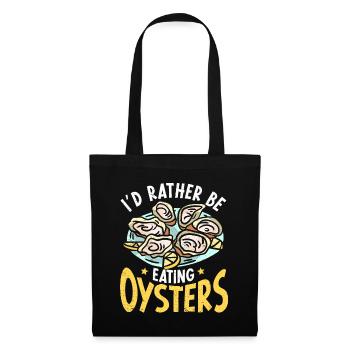 Cadeau amateur de fruits de mer fruits de mer - Sac en tissu - noir - Devant