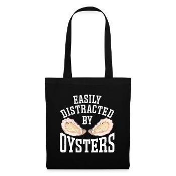 Cadeau amateur de fruits de mer fruits de mer - Sac en tissu - noir - Devant