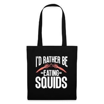 Cadeau amateur de fruits de mer fruits de mer - Sac en tissu - noir - Devant