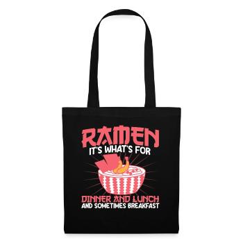 Ramen Noodle Soup Japanese Kawaii Gift Ramen - Tote Bag - black - Front
