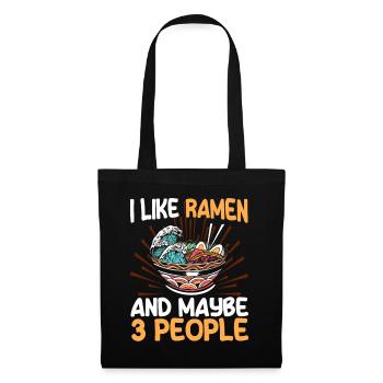 Ramen Noodle Soup Japanese Kawaii Gift Ramen - Tote Bag - black - Front