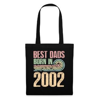 Les meilleurs pères sont nés en 2002, 21 ans, - Sac en tissu - noir - Devant
