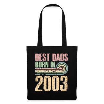 Les meilleurs pères sont nés en 2003, 20 ans, - Sac en tissu - noir - Devant