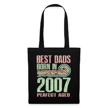 The best fathers were born in 2007, 16 years old, - Tote Bag - black - Front