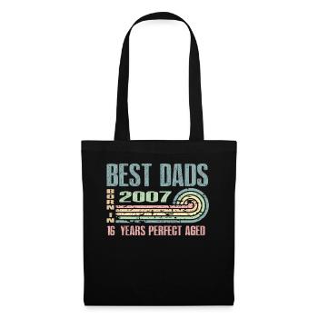The best fathers were born in 2007, 16 years old, - Tote Bag - black - Front