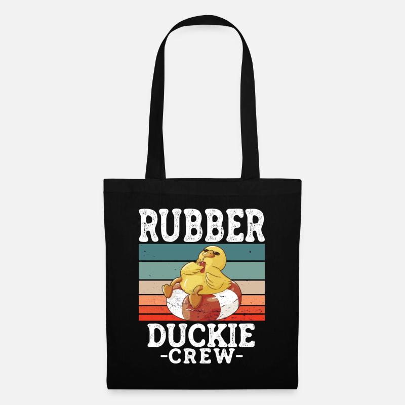 Rubber Duck Yellow Duck Crew Bathing Ducks Ducks - Tote Bag - black
