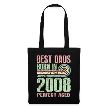 The best fathers were born in 2008, 15 years old, - Tote Bag - black - Front