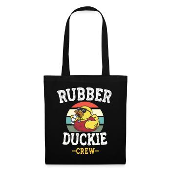 Canard en caoutchouc Canard jaune Équipage Baignade Canards Canards Canards - Sac en tissu - noir - Devant