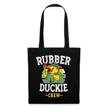 Canard en caoutchouc Canard jaune Équipage Baignade Canards Canards Canards - Sac en tissu - noir - Devant