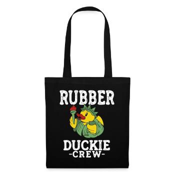 Canard en caoutchouc Canard jaune Équipage Baignade Canards Canards Canards - Sac en tissu - noir - Devant