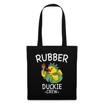 Canard en caoutchouc Canard jaune Équipage Baignade Canards Canards Canards - Sac en tissu - noir - Devant