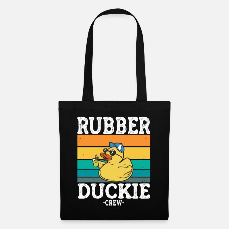 Rubber Duck Yellow Duck Crew Bathing Ducks Ducks - Tote Bag - black