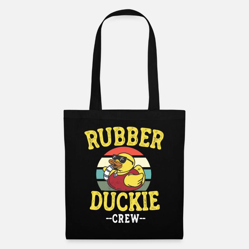 Rubber Duck Yellow Duck Crew Bathing Ducks Ducks - Tote Bag - black