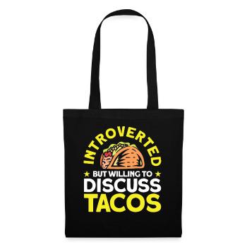 Introverted Gift Sarcastic Introverted - Tote Bag - black - Front
