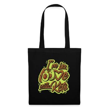 Keto Diet Love Ketogenic Diet Avocado - Tote Bag - black - Front