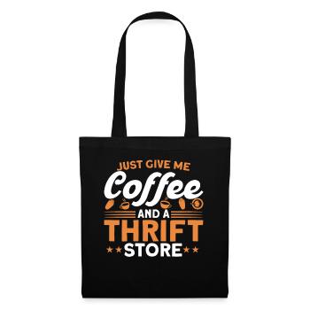 Vente à la ferme Thrifting - Sac en tissu - noir - Devant