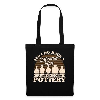 Ceramic Oven Cermaicist Ceramic Clay Oven Pot - Tote Bag - black - Front