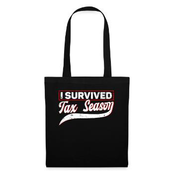 Steuersaison Cpa Buchhalter Geschenk Steuertag - Stoffbeutel - Schwarz - Vorne