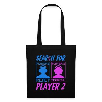 Gamer Boy Gaming Girl Jeux multijoueurs - Sac en tissu - noir - Devant