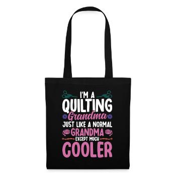 Quilting Gift Sewing Knitting Quilter - Tote Bag - black - Front