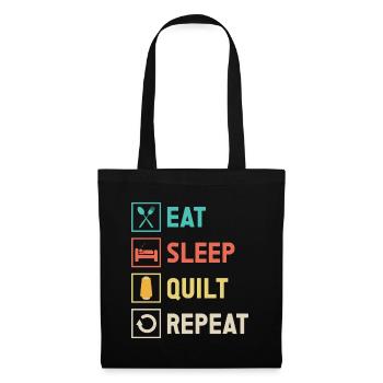 Quilting Gift Sewing Knitting Quilter - Tote Bag - black - Front