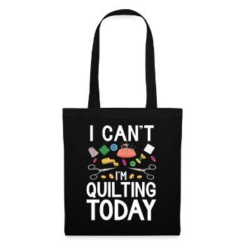 Quilting Gift Sewing Knitting Quilter - Tote Bag - black - Front