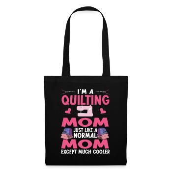 Quilting Gift Sewing Knitting Quilter - Tote Bag - black - Front