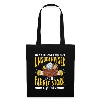 Quilting Gift Sewing Knitting Quilter - Tote Bag - black - Front