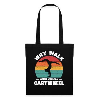 Wagon Wheel Girl Gymnastics Gift Wagon Wheels - Tote Bag - black - Front