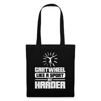 Wagon Wheel Girl Gymnastics Gift Wagon Wheels - Tote Bag - black - Front