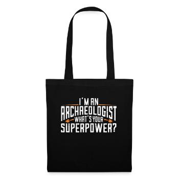 Archéologue Gift Archéologie - Sac en tissu - noir - Devant