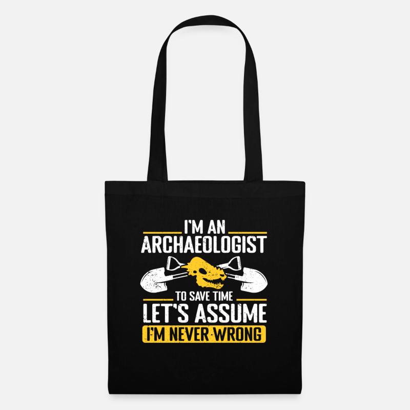 Archaeologist Gift Archaeology - Tote Bag - black