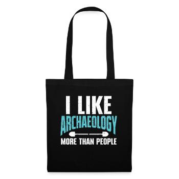 Archéologue Gift Archéologie - Sac en tissu - noir - Devant