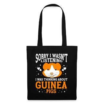 Guinea Pig Gift Pet Guinea Pig - Tote Bag - black - Front