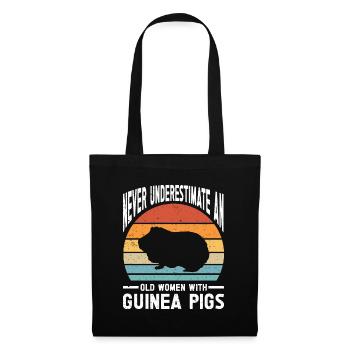 Guinea Pig Gift Pet Guinea Pig - Tote Bag - black - Front