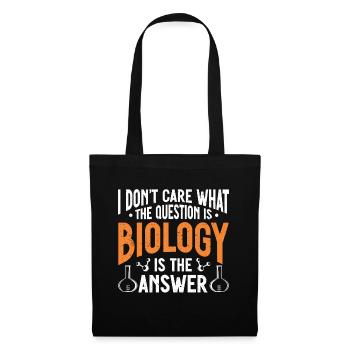 Biologiste Cadeau Biologie - Sac en tissu - noir - Devant