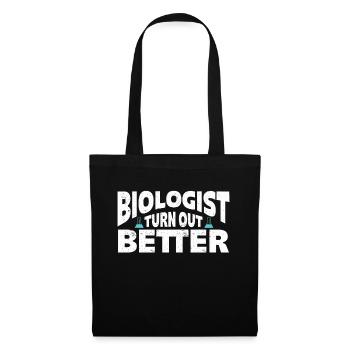 Biologiste Cadeau Biologie - Sac en tissu - noir - Devant
