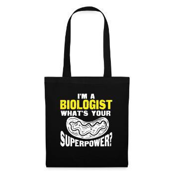 Biologiste Cadeau Biologie - Sac en tissu - noir - Devant
