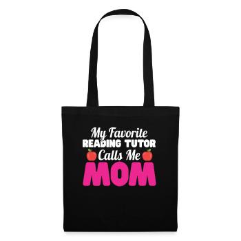 Tuteur Cadeau Tuteur - Sac en tissu - noir - Devant