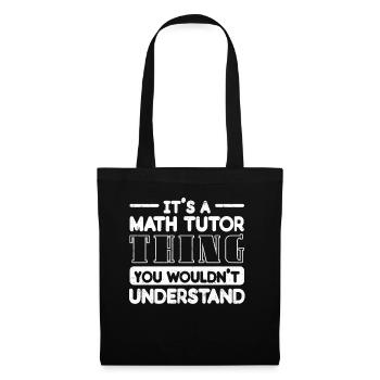 Tuteur Cadeau Tuteur - Sac en tissu - noir - Devant