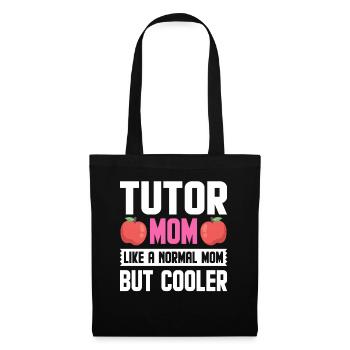 Tuteur Cadeau Tuteur - Sac en tissu - noir - Devant