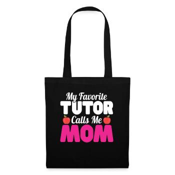 Tuteur Cadeau Tuteur - Sac en tissu - noir - Devant