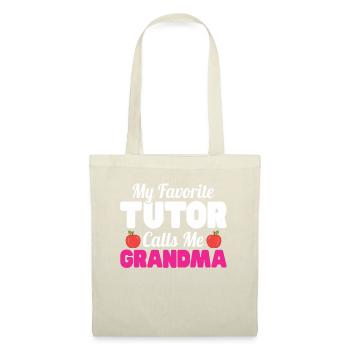 Tuteur Cadeau Tuteur - Sac en tissu - nature - Devant