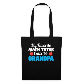Tuteur Cadeau Tuteur - Sac en tissu - noir - Devant