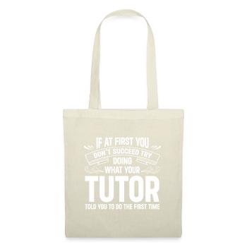 Tuteur Cadeau Tuteur - Sac en tissu - nature - Devant