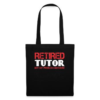 Tuteur Cadeau Tuteur - Sac en tissu - noir - Devant